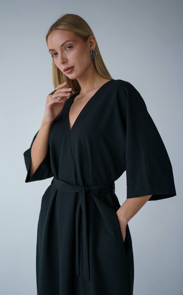 903 Комбинезон Вискоза цвет Чёрный, р OneSize