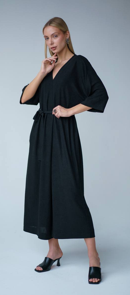 903 Комбинезон Вискоза цвет Чёрный, р OneSize