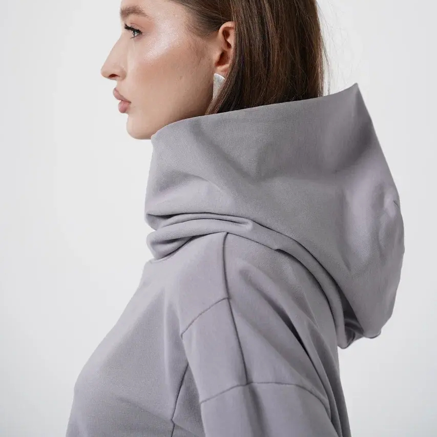 01 Свобода Худи цвет Серый, р OverSize