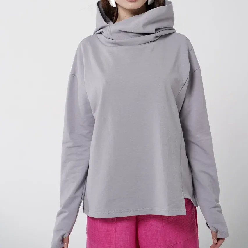 01 Свобода Худи цвет Серый, р OverSize