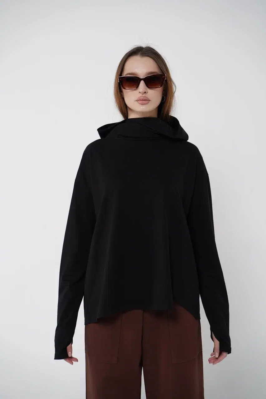 01 Свобода Худи, Чёрный OverSize