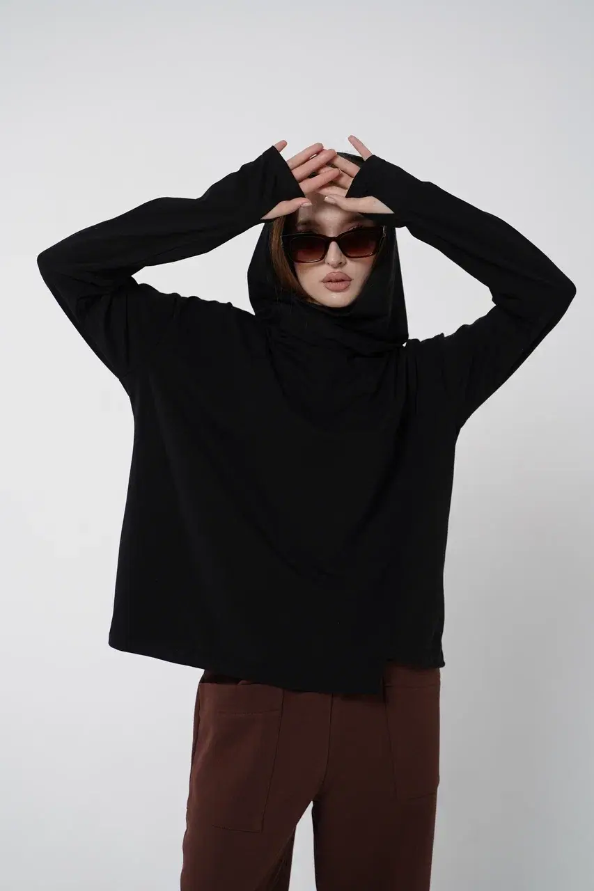 01 Свобода Худи, Чёрный OverSize
