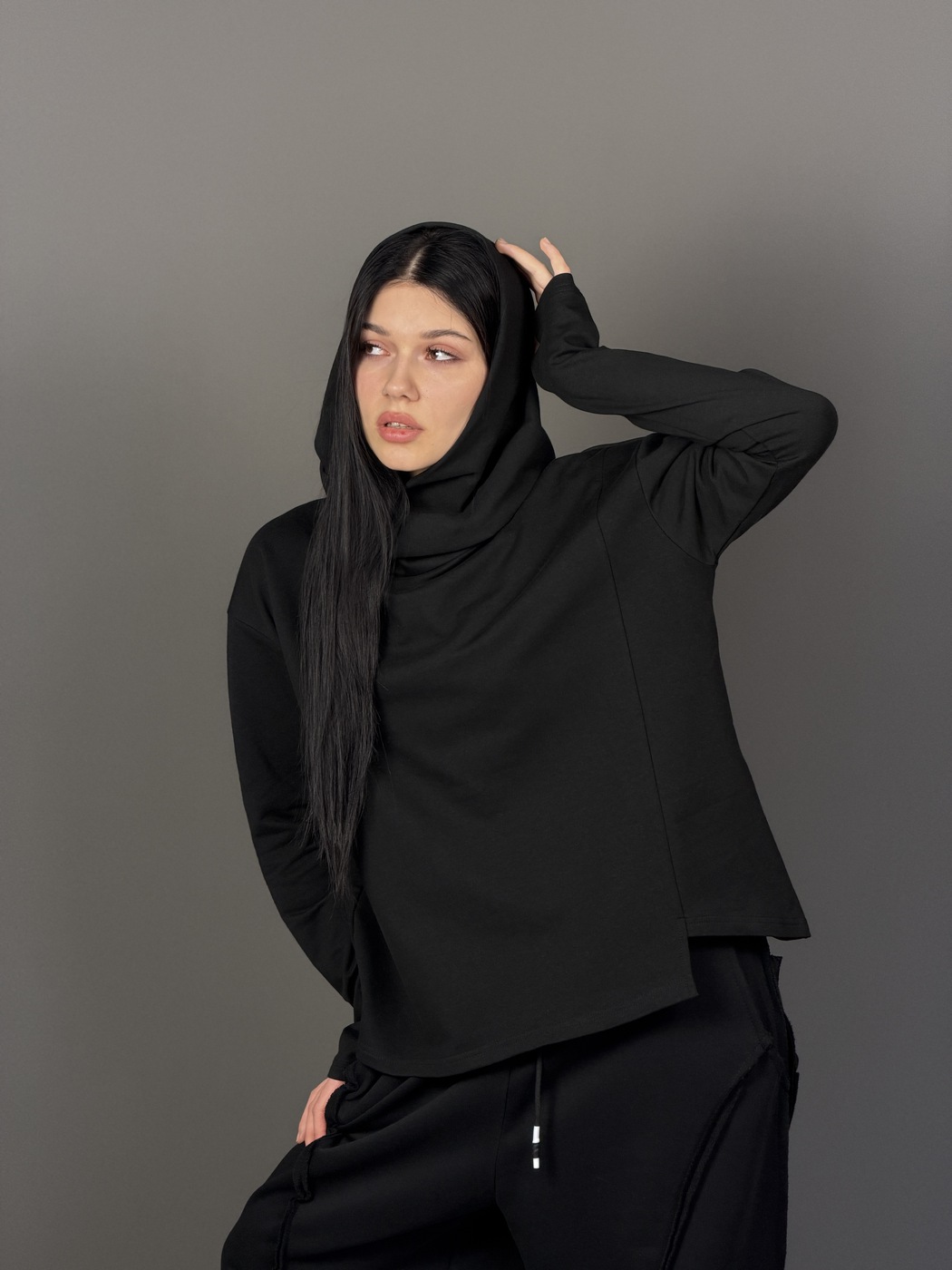 01 Свобода Худи, Чёрный OverSize