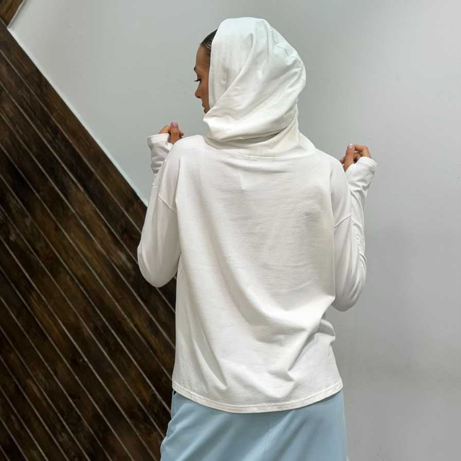 01 Свобода Худи цвет Белый, р OverSize
