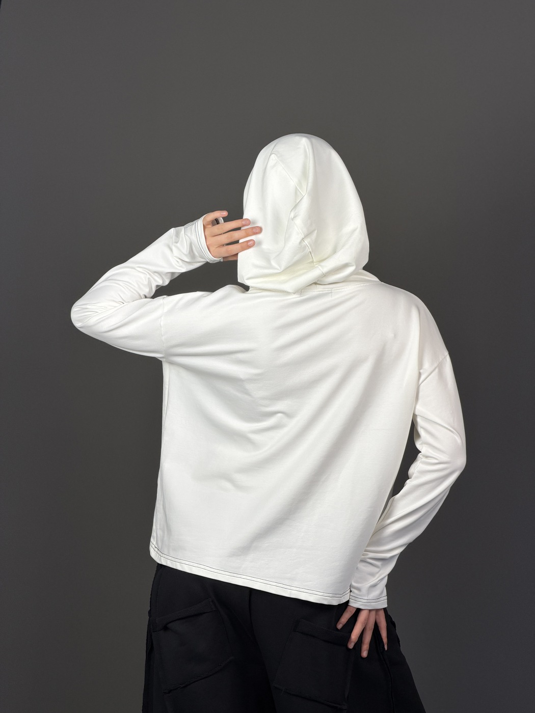 01 Свобода Худи цвет Белый, р OverSize