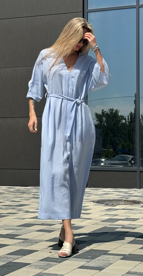 903 Комбинезон купро цвет Голубой, р OneSize