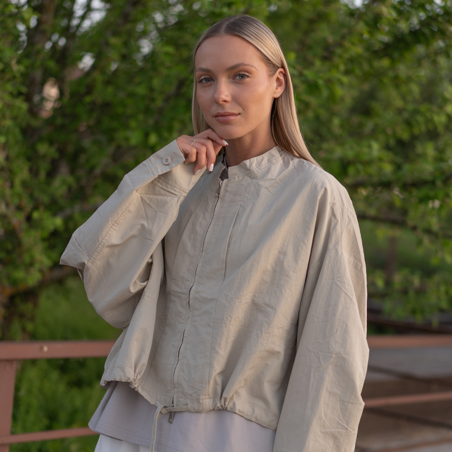 46325 Ветровка цвет Бежевый, р ONESIZE