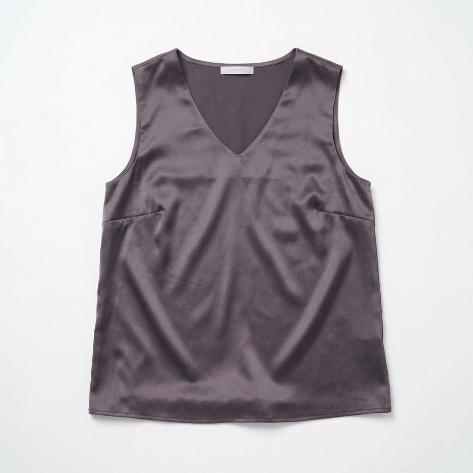 Шёлк Топ, серебро Oversize