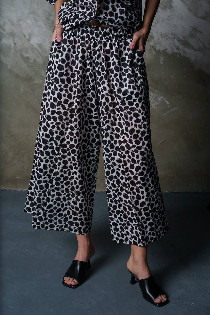 202 Кюлоты Круги цвет Разноцветный, р Oversize3 (48-52)
