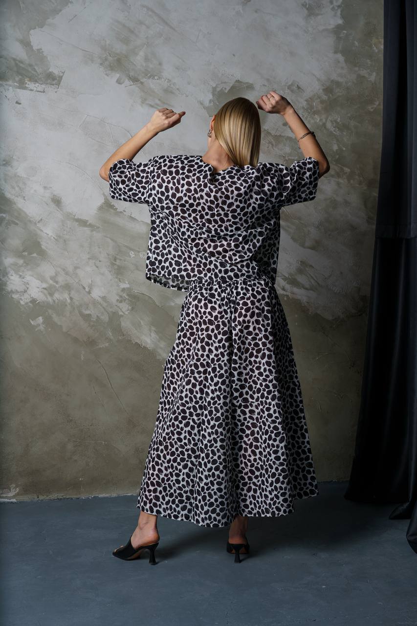 202 Кюлоты Круги цвет Разноцветный, р Oversize3 (48-52)