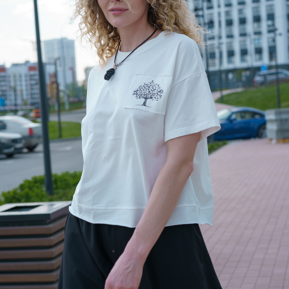 115 Футболка Древо жизни цвет Белый, р ONESIZE