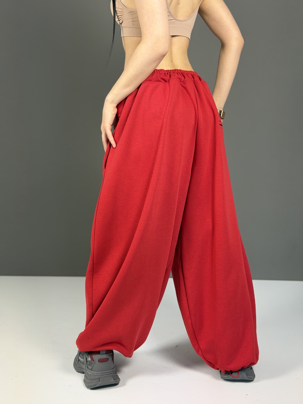 216  Брюки 3НИТИ цвет Красный, р OneSize