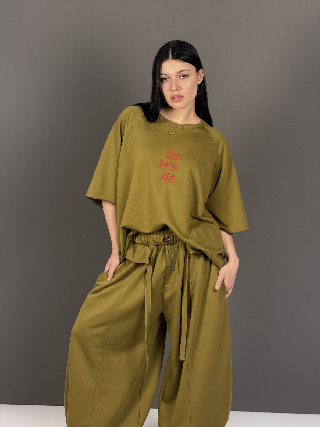 Царевна Limit Футболка 3Нити цвет Оливковый, р OneSize