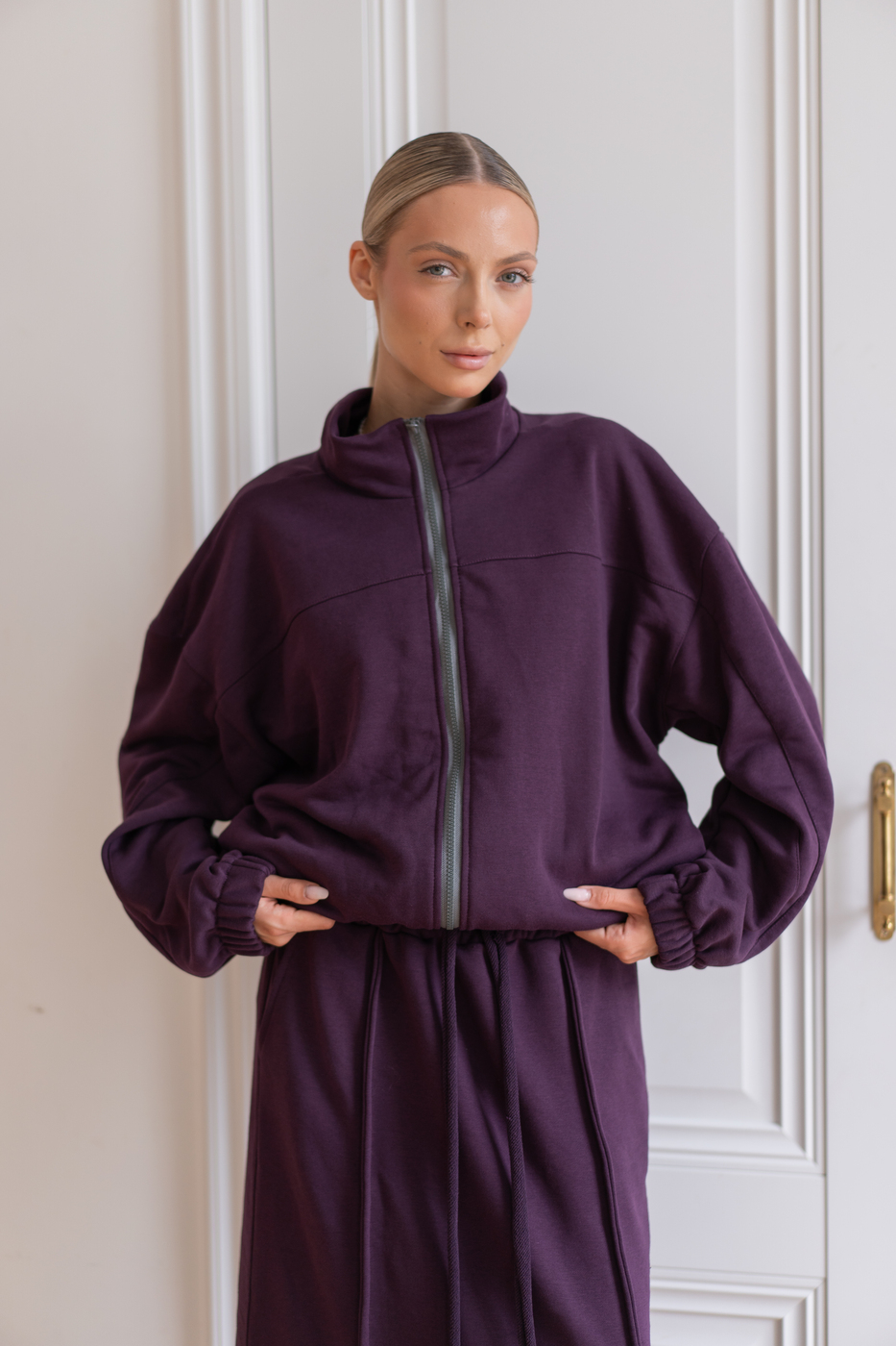 704 Бомбер цвет Бордовый, р ONESIZE