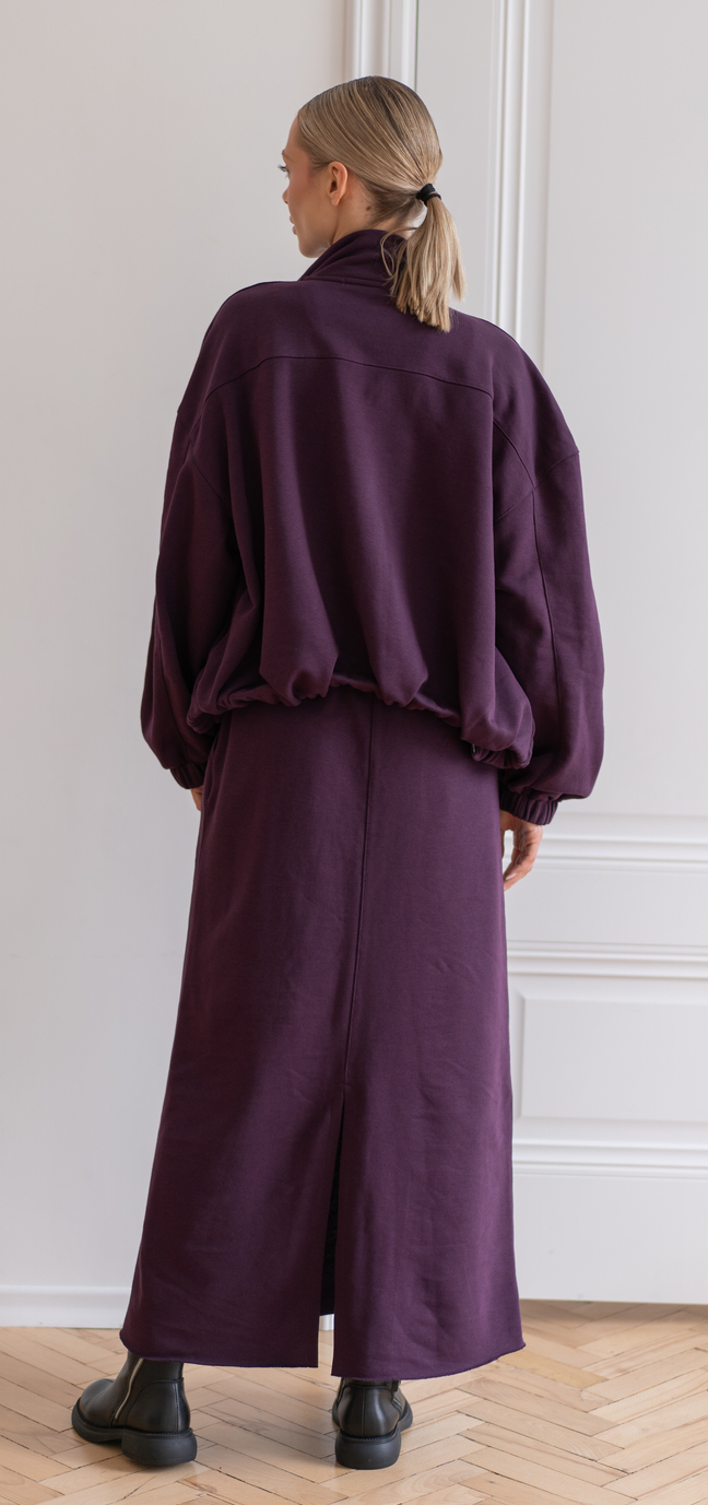 704 Бомбер цвет Бордовый, р ONESIZE