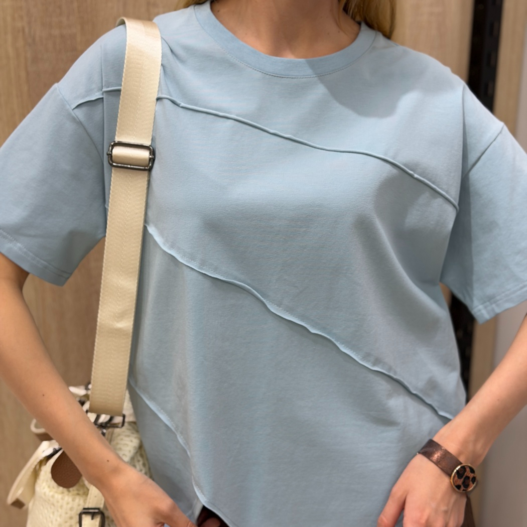 110 Футболка цвет Голубой, р OneSize