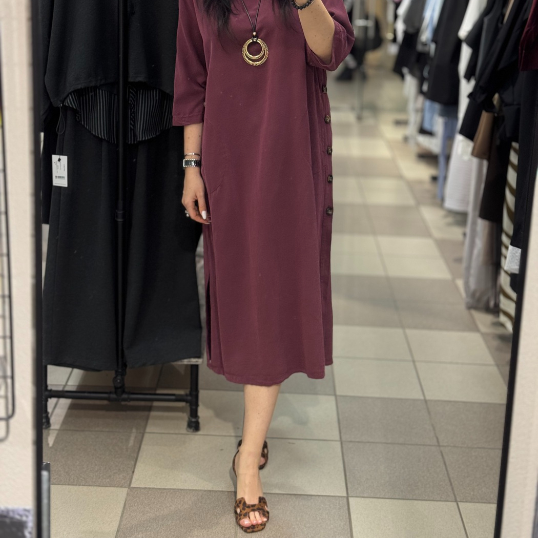 82209 Платье цвет Бордовый, р OneSize