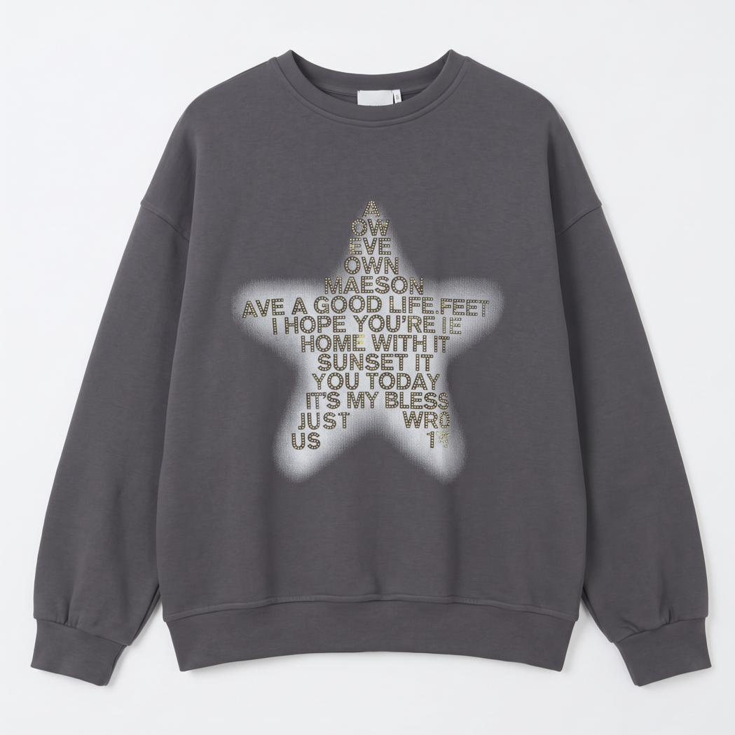 3269 Пуловер, Графит OverSize
